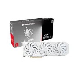 PowerColor Hellhound Spectral White AMD Radeon RX 9060 XT 16GB GDDR6 Graphics Card